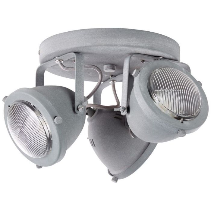 Faretto da soffitto grigio industriale, Liza