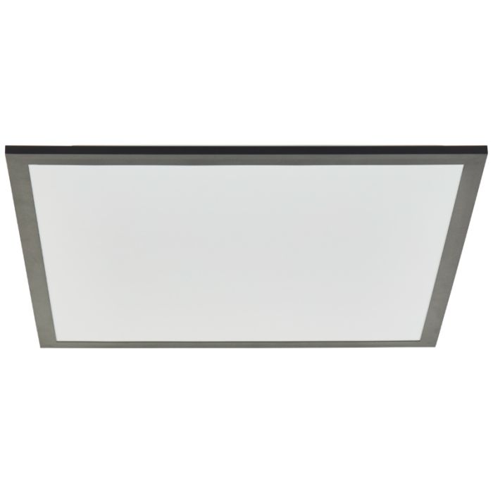 Plafoniera a pannello LED nera moderna, Usman, 24W, 4000K LED