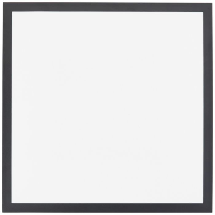 Plafoniera a pannello LED nera moderna, Usman, 24W, 4000K LED