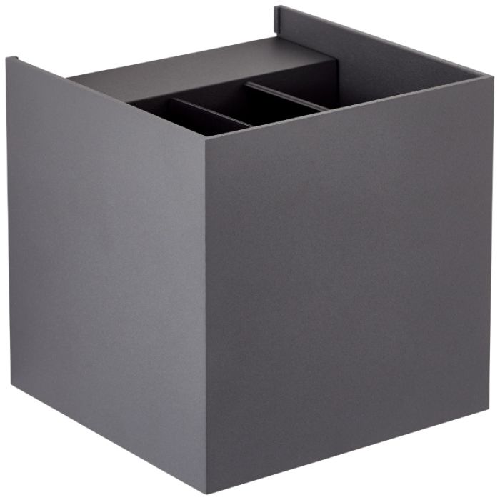 Lampada da parete up down grigia moderna, Romar, 6,5W, 3000K LED, IP44