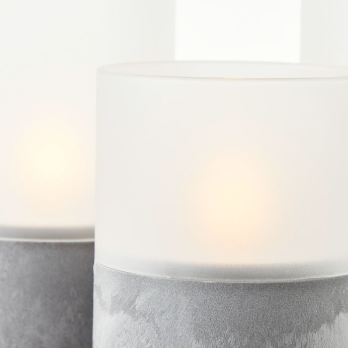 Set di candele da esterno, Volkan, grigio