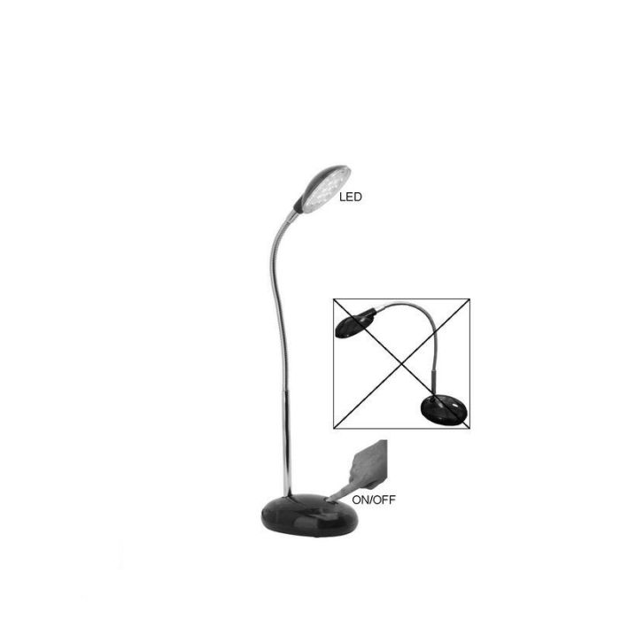 Lampada da scrivania arancione in plastica, Marenthe, 2W, 6000K LED, con interruttore