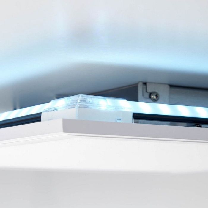 Lampada da soffitto bianca design, Lisa, 24W, colore regolabile LED