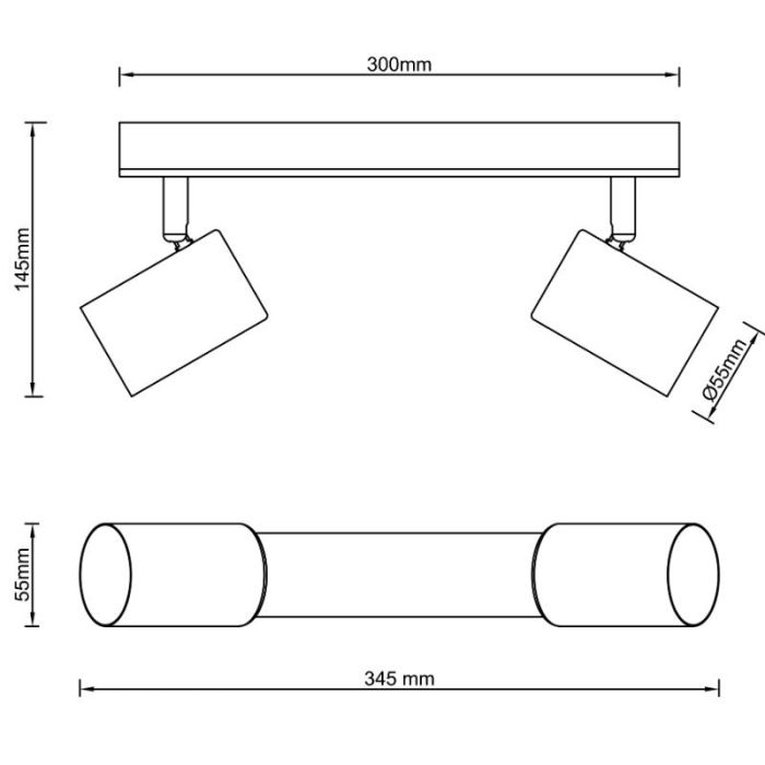 Faretto da soffitto marrone moderno, Karam