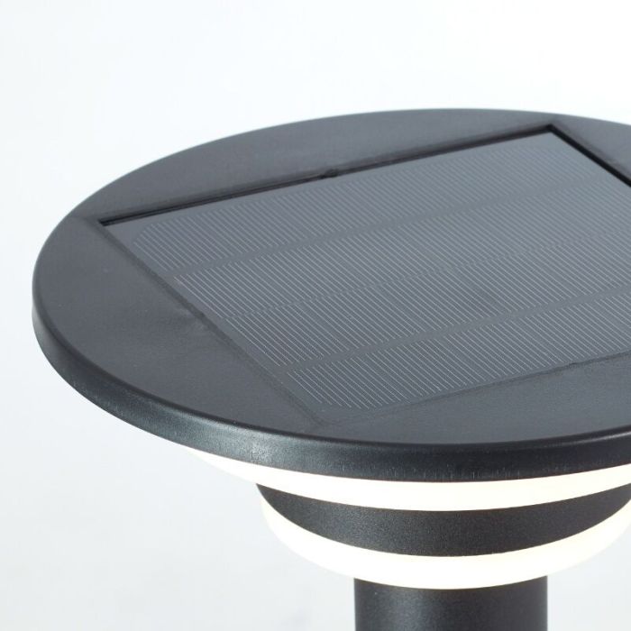 Lampione da giardino solare nero moderno, Lonneke, 3W, 3000K LED, IP44