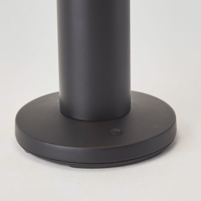 Lampada da tavolo ricaricabile nera metallo, Kubilay, 2W, 4000K LED, IP44, con interruttore