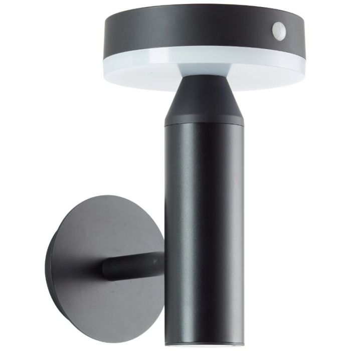 Applique da esterno solare nera metallo, Kubilay, 3W, 4000K LED, IP44