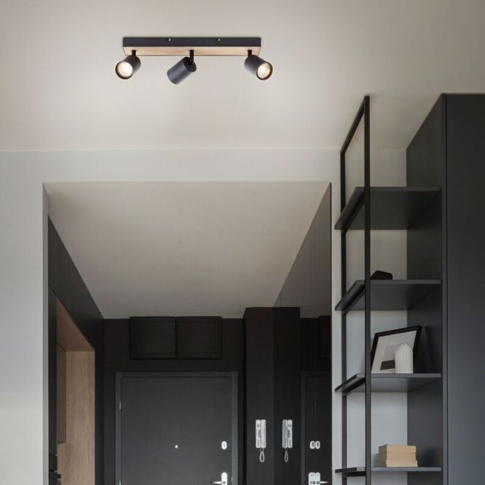 Faretto da soffitto nero moderno, Leendert