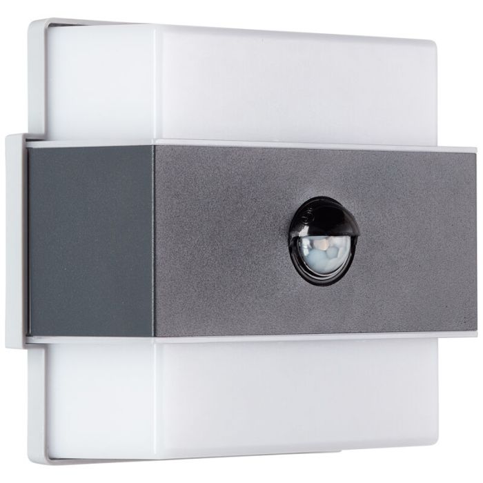 Applique da esterno con sensore di movimento antracite moderna, Birol, 7,5W, 4000K LED, IP44