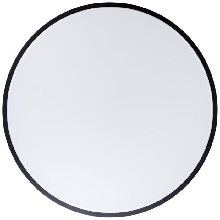 Plafoniera nera moderna, Asude, 60W, bianco regolabile tra caldo e freddo LED, con telecomando