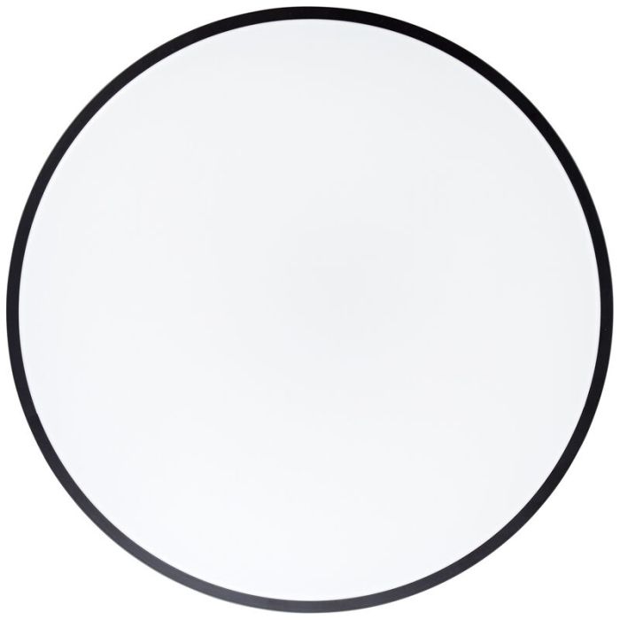 Plafoniera nera moderna, Asude, 60W, bianco regolabile tra caldo e freddo LED, con telecomando