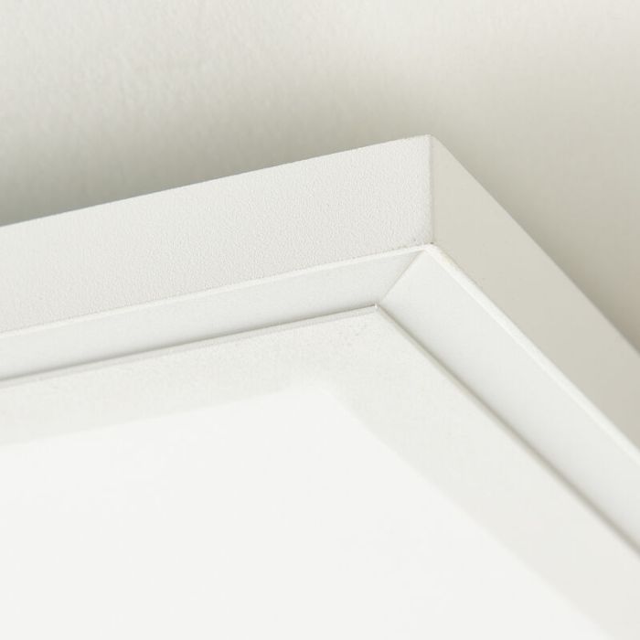 Plafoniera a pannello LED bianca moderna, Ricco, 37W, colore regolabile LED, con telecomando