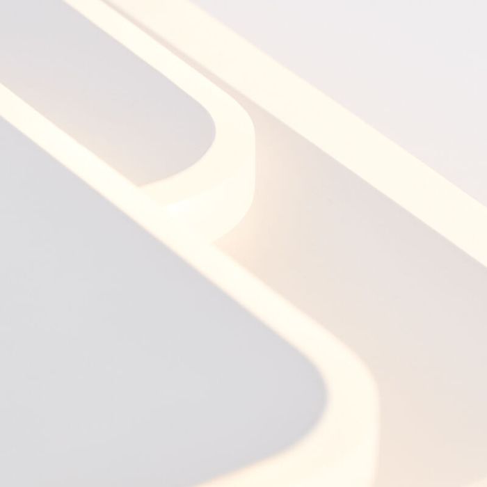 Lampada da soffitto bianca moderna, Ramiz, 24W, 3000K LED