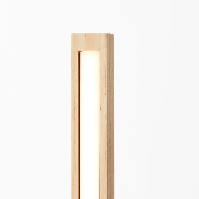 Piantana da lettura da terra marrone rustica, Renuka, 12W, 3000K LED, con interruttore