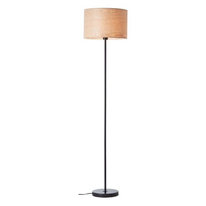 Lampada da terra in legno beige, Enna, con interruttore