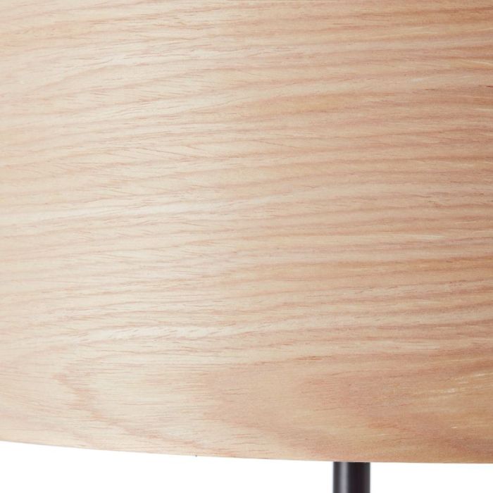 Lampada da terra in legno beige, Enna, con interruttore