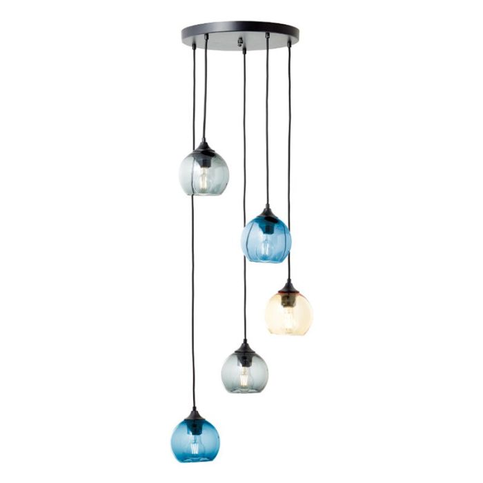 Lampada a sospensione multicolore design, Quinton