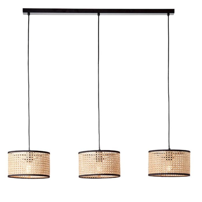 Lampada a sospensione nera rustica, Emmelie