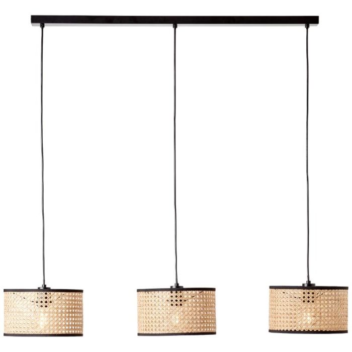 Lampada a sospensione nera rustica, Emmelie