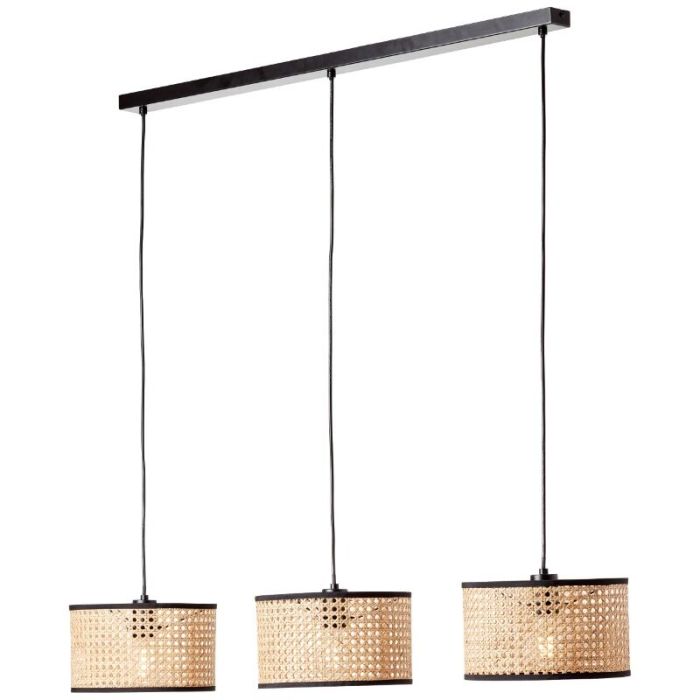 Lampada a sospensione nera rustica, Emmelie