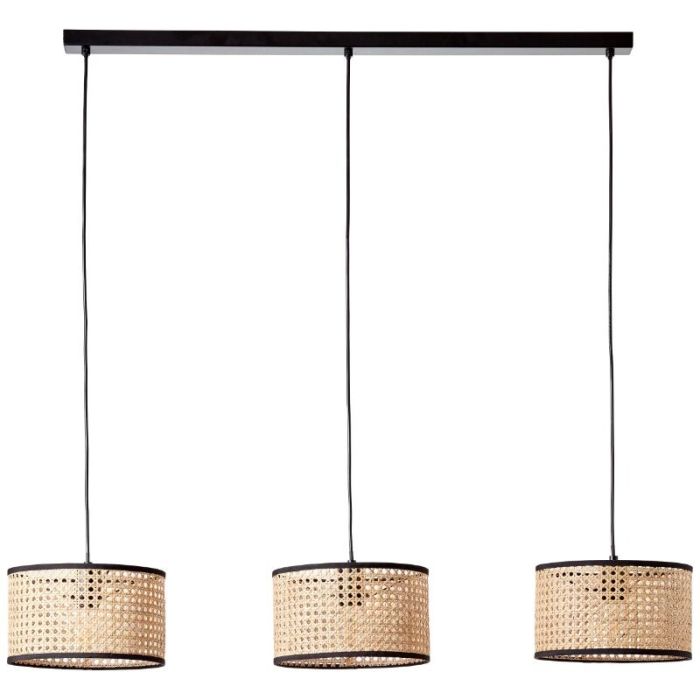 Lampada a sospensione nera rustica, Emmelie