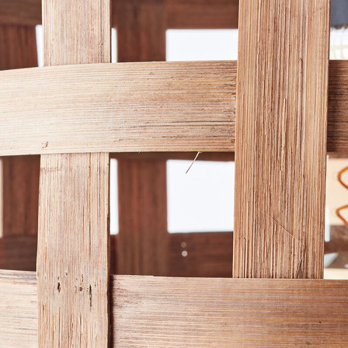 Lampada a sospensione in legno marrone, Virginie