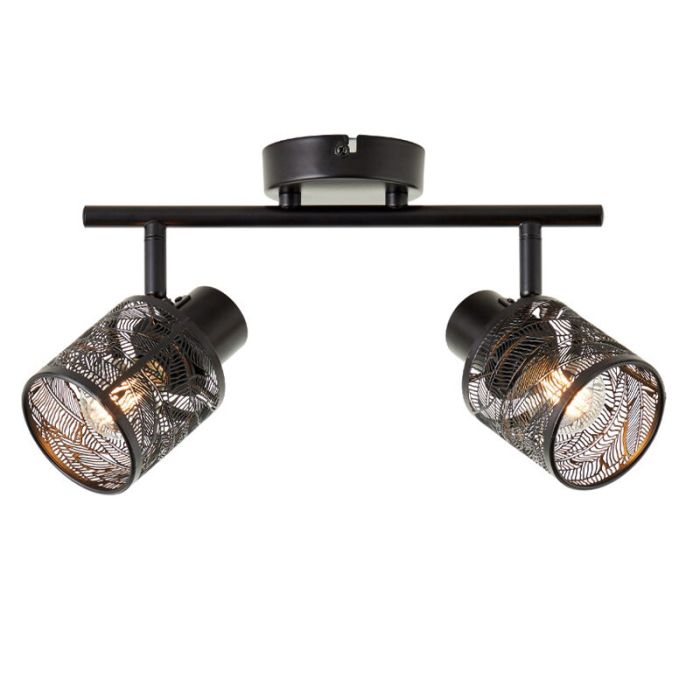 Faretto da soffitto nero industriale, Raquel