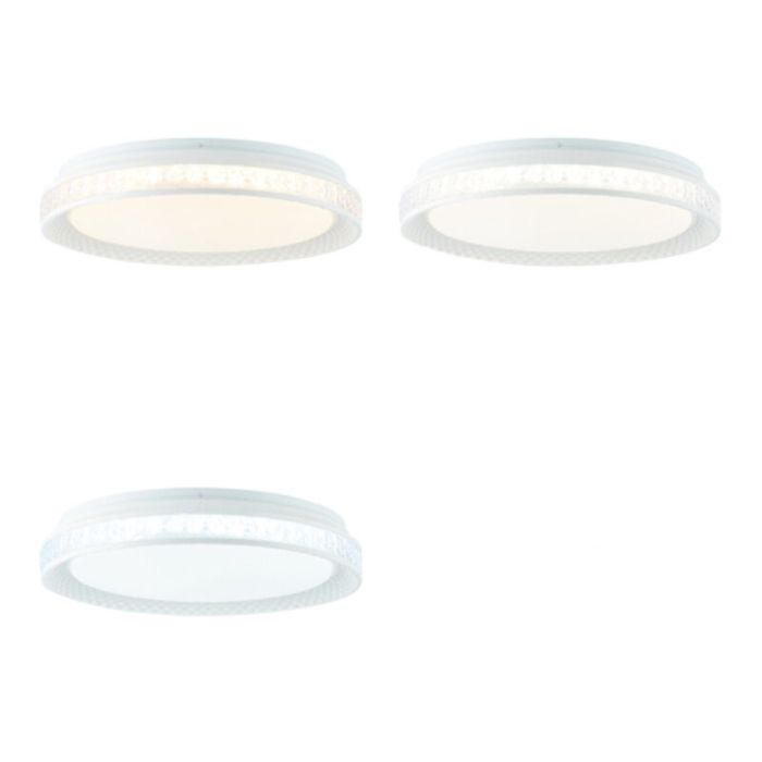 Plafoniera smart trasparente moderna, Rashmi, 24W, bianco regolabile tra caldo e freddo LED