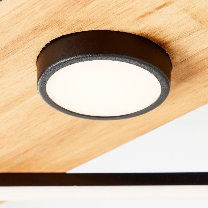Plafoniera in legno nera, Virginia, 32W, 3000K LED