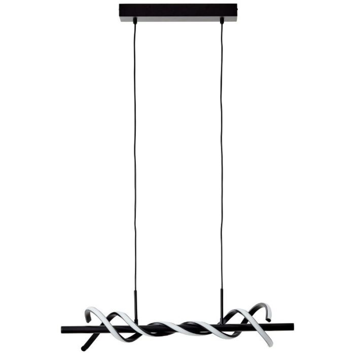 Lampada a sospensione nera moderna, Quang, 16W, 3000K LED