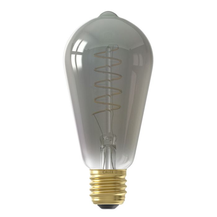 Calex lampadina Edison LED E27 regolabile grigio, 4W, 1800K