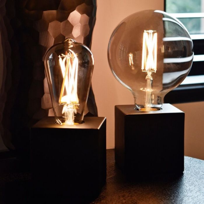 Calex lampadina Edison LED E27 regolabile grigio, 4W, 1800K