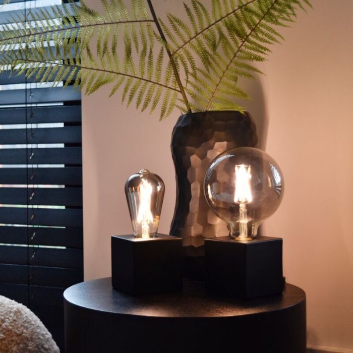 Calex lampadina a filamento LED E27 regolabile grigio, 4W, 1800K
