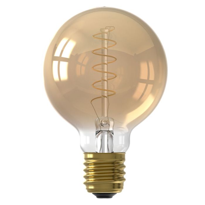 Calex lampadina a filamento LED E27 regolabile ambra, 3,8W, 2100K