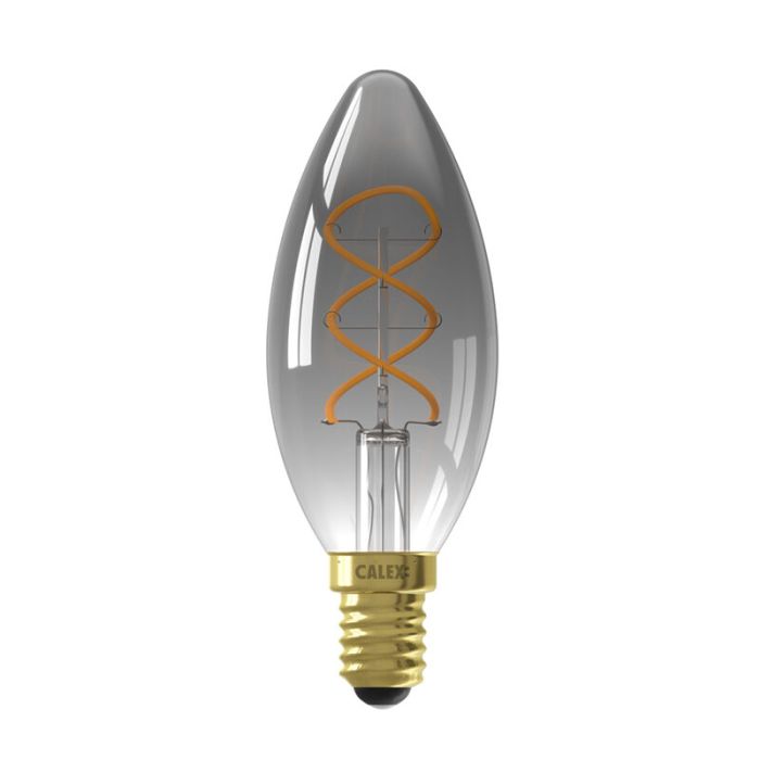 Calex lampadina a candela LED E14 regolabile 4W, 1800K