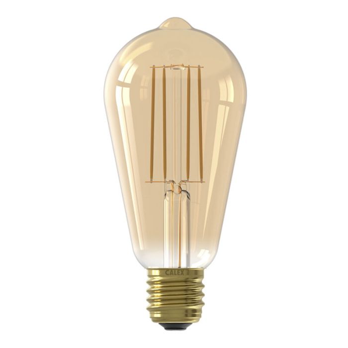 Calex lampadina Edison LED E27 regolabile ambra, 4,5W, 2100K