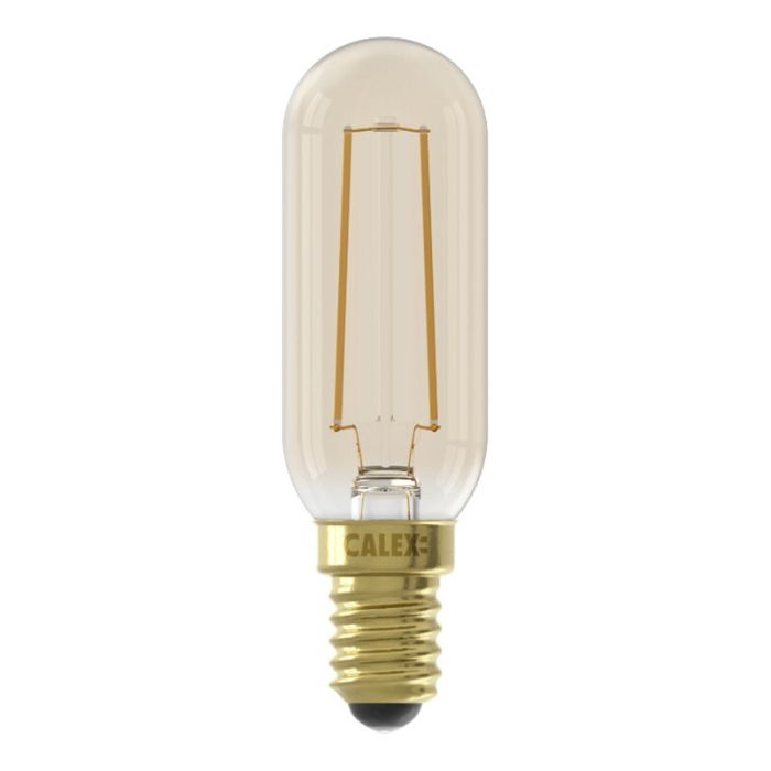 Calex lampadina tubolare LED E14 regolabile ambra, 3,5W, 2100K