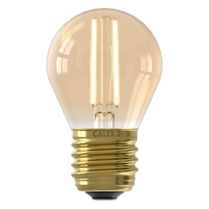 Calex lampadina a filamento LED E27 regolabile ambra, 3,5W, 2100K
