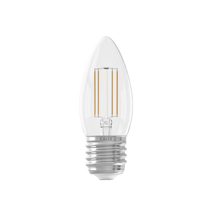 Calex lampadina a candela LED E27 regolabile 4,5W, 2700K