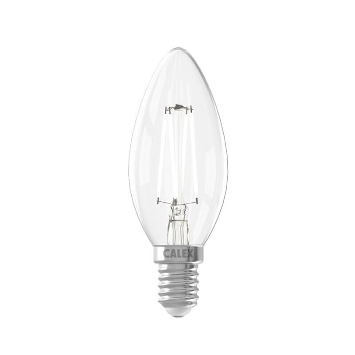 Calex lampadina a candela LED E14 regolabile 4,5W, 2700K