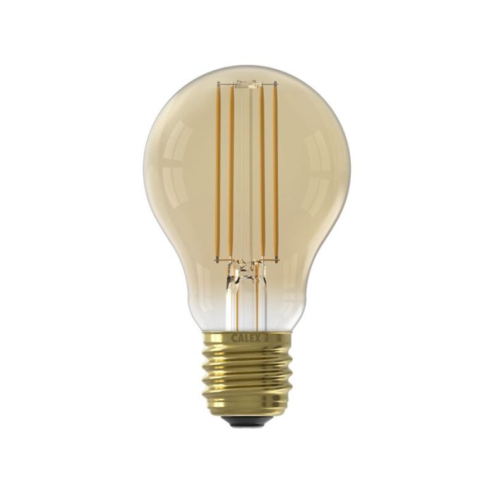 Calex lampadina a filamento LED E27 regolabile ambra, 7,5W, 2100K