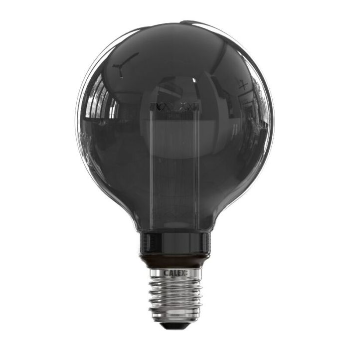 Calex lampadina a filamento LED E27 regolabile grigio, 3,5W, 2000K