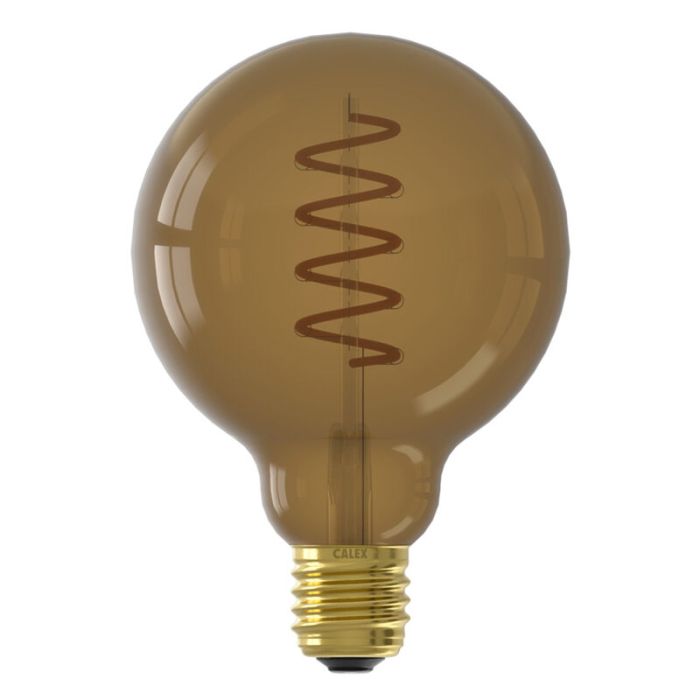 Calex lampadina a filamento LED E27 regolabile marrone, 4W, 1800K