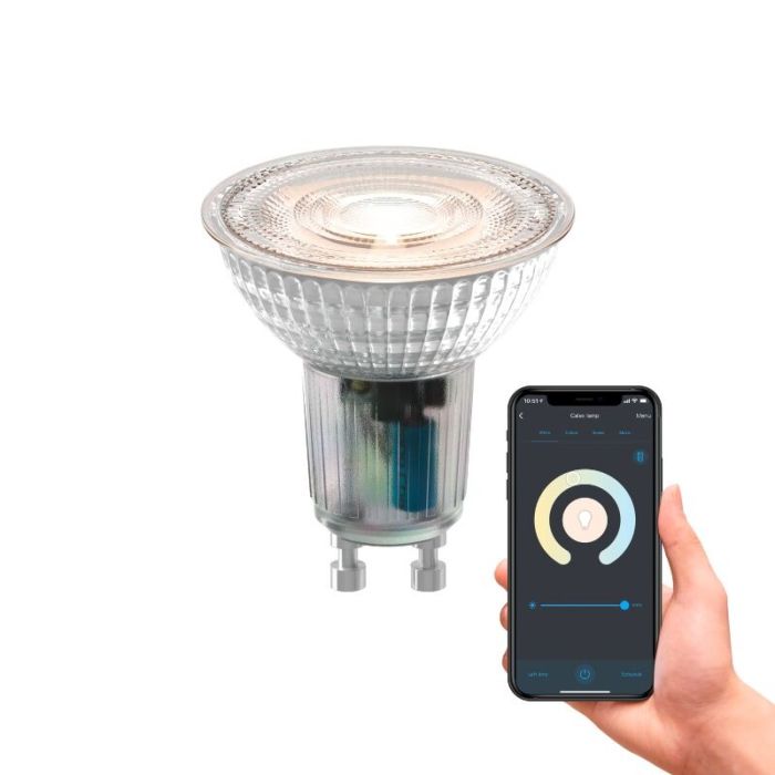 Calex lampadina LED smart GU10, 4,9W, 2200-4000K