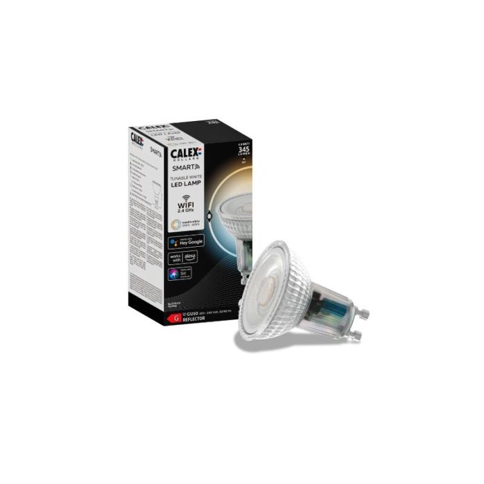 Calex lampadina LED smart GU10, 4,9W, 2200-4000K