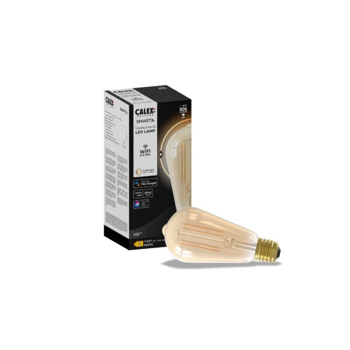Calex lampadina LED smart E27 ambra, 7W, 1800-3000K