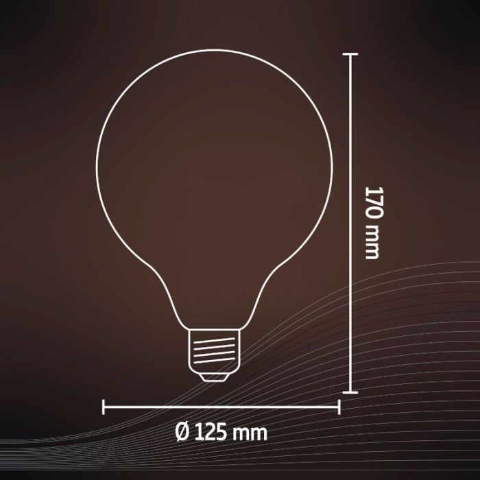Calex lampadina LED smart E27 grigio, 7W, 1800K