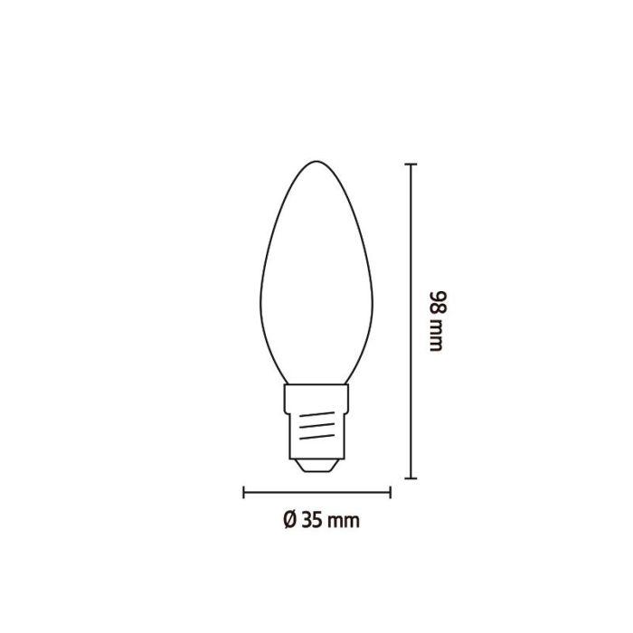 Calex lampadina LED smart E14 ambra, 5W, 1800-3000K