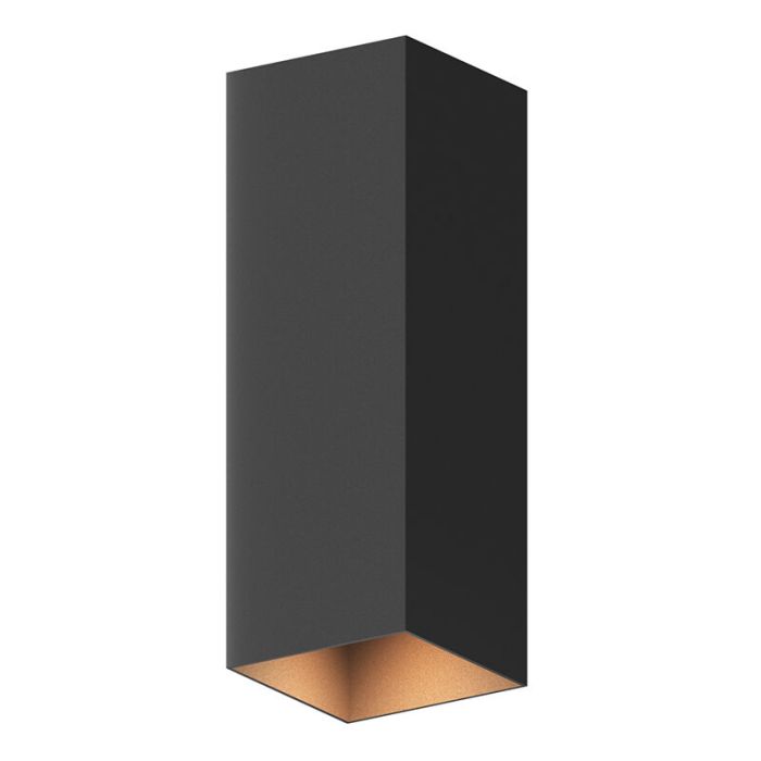Lampada da parete up down nera in alluminio, Dion, 8W, 3000K LED, IP54