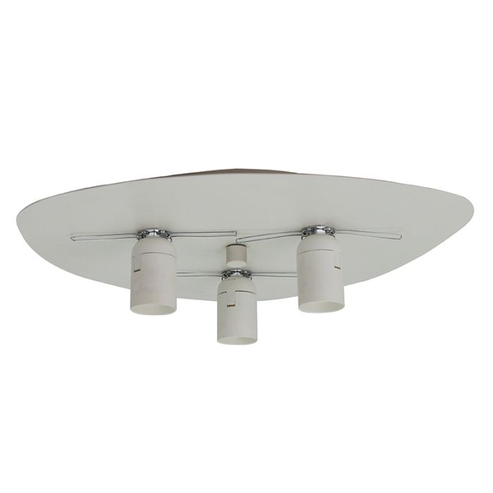Faretto da soffitto crema metallo, Leilani